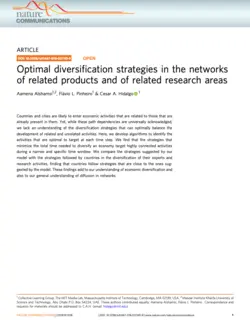 Optimal diversification strategies in the networks of related products and of related research areas