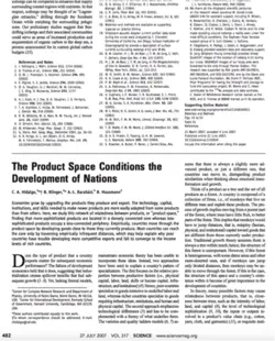The Product Space Conditions the Development of Nations