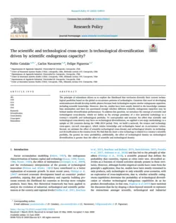 The scientific and technological cross-space: Is technological diversification driven by scientific endogenous capacity?
